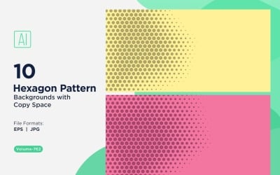 Padrão de hexágono dinâmico para projetos criativos 762