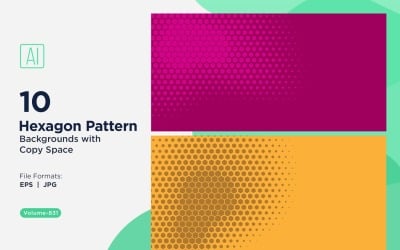 Sfondo dinamico con motivo esagonale per progetti creativi 831