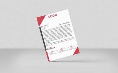 Creatief en modern bedrijfsbriefpapier en zakelijk briefpapierontwerp