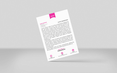 Czysty i korporacyjny projekt szablonu papieru firmowego