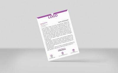 Czysty szablon projektu papieru firmowego dla firm i korporacji