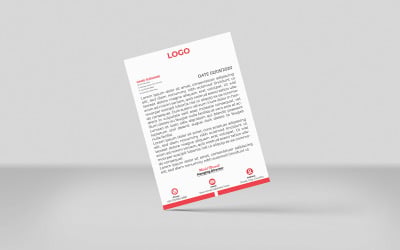 Design der Vorlage für Firmenbriefköpfe