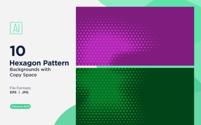 Dynamic Hexagon Pattern Background for Creative Projects 829