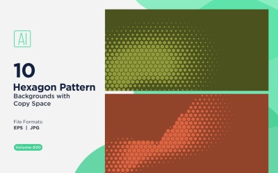 Fundo de Padrão Hexagonal Dinâmico para Projetos Criativos 830