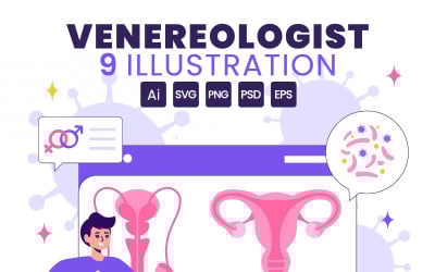 9 Venereologist Diagnostic Illustration