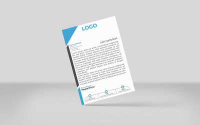 Modern company template letterhead design