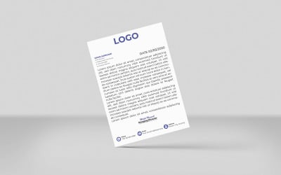 Modernes Briefkopf-Design für Unternehmen – Vorlage Neu