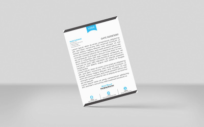 Szablon papieru firmowego agencji reklamowej Projekt