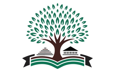 Tree stylized silhouette art illustration