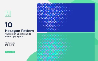 Lebendiger Honigbienen-Musterhintergrund in mehreren Farben und Größen 912
