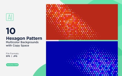 Lebendiger Honigbienen-Musterhintergrund in mehreren Farben und Größen 949