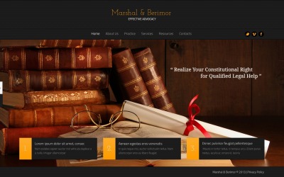 Hukuk Bürosu Web Sitesi Şablonu