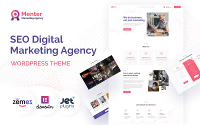 Menter - Motyw WordPress dla agencji marketingu cyfrowego SEO
