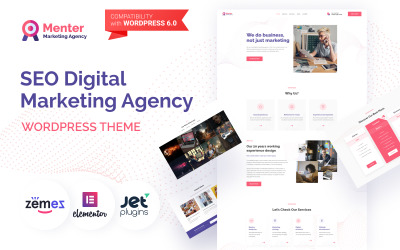 Menter - SEO Digital Marketing Agency WordPress-thema