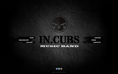 Modèle de site Web de groupe de musique