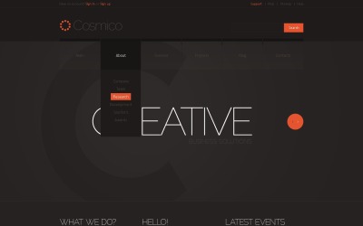 Plantilla de sitio web adaptable para agencias de marketing