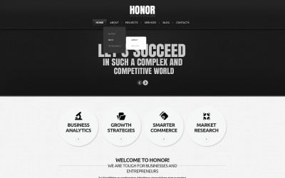 Szablon strony responsywnej Merchant Services