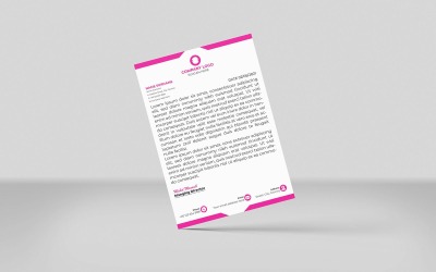 Briefpapier voor professioneel technologiebedrijf en zakelijk briefpapierontwerp