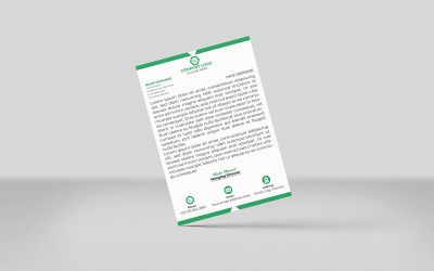 Corporate Letterhead Simple Design and Vector