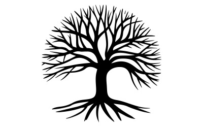 Illustration de silhouette d&amp;#39;arbre