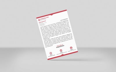 Kreative Marketingagentur und minimalistischer Briefkopf