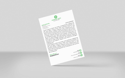 Modello di design per carta intestata semplice e minimalista professionale