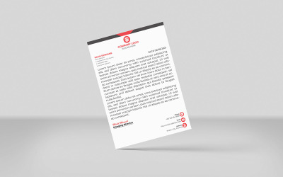 Modernes und minimalistisches Briefkopf-Neudesign