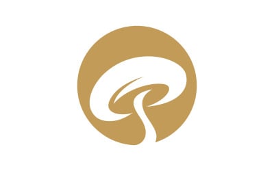 Mushroom logo icon vector design template V5