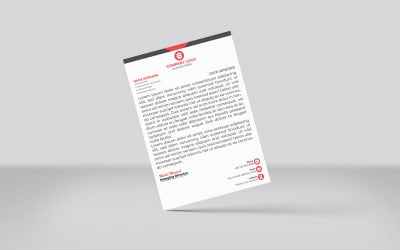 Nowoczesny i minimalistyczny papier firmowy Nowy projekt