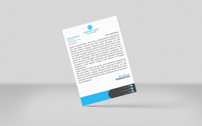 Profesjonalny, minimalistyczny szablon projektu papieru firmowego dla korporacji