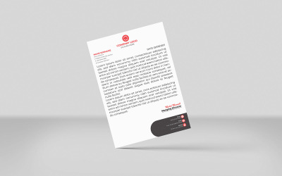 Profesjonalny szablon prostego projektu papieru firmowego dla korporacji