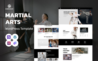 Cobra Kay - 武术学校和训练 WordPress Elementor 主题
