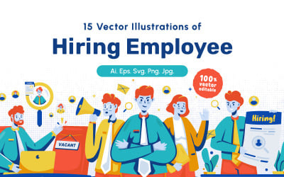 Hiring Employee Illustrations