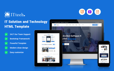 Itteeh – Megoldás és technológia webhelysablon