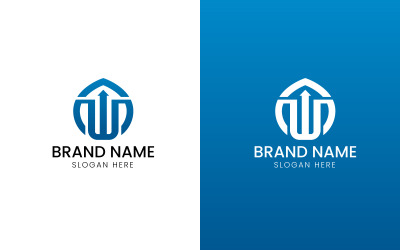 Lettera W logo finanziario-09-365