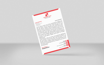 Letterhead Corporate Identity Template Design New