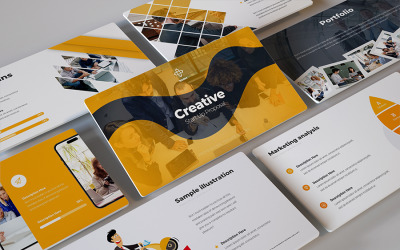 Norm - Creatieve zakelijke Google Slides-sjabloon