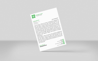 Szablon projektu kreatywnego papieru firmowego