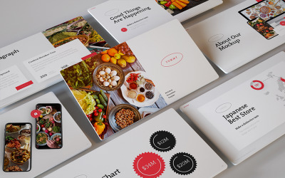 Yummy - Modern Food Google Slides Mall