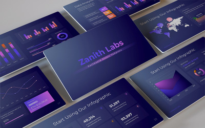 Zanith - Шаблон PowerPoint для інформаційної панелі бізнесу