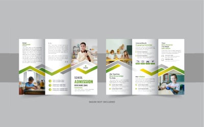 Kids school admission trifold brochure or International school trifold brochure layout