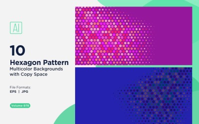 Lebendiger Honigbienen-Musterhintergrund in mehreren Farben und Größen 978