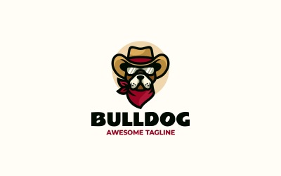 Logo maskotki buldoga z kreskówek 3