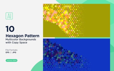 Vibrant honey bee Pattern Background in Multi Colors And Sizes 1004