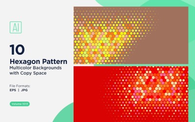 Vibrant honey bee Pattern Background in Multi Colors And Sizes 1013