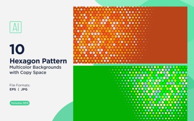 Vibrant honey bee Pattern Background in Multi Colors And Sizes 953