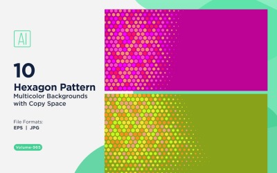 Vibrant honey bee Pattern Background in Multi Colors And Sizes 965