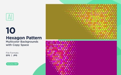 Vibrant honey bee Pattern Background in Multi Colors And Sizes 987