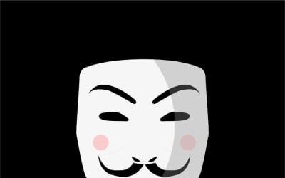 Creative design icon of hacker mask