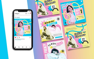 Plantilla de publicación de moda en Instagram n.° 6